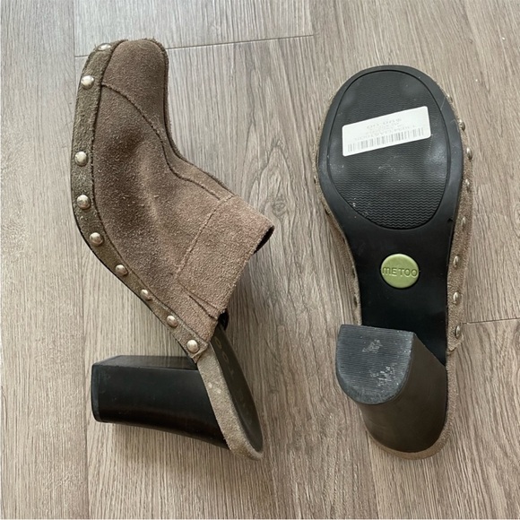Reformation Vintage Y2K Suede Grey Clogs - Picture 3 of 5